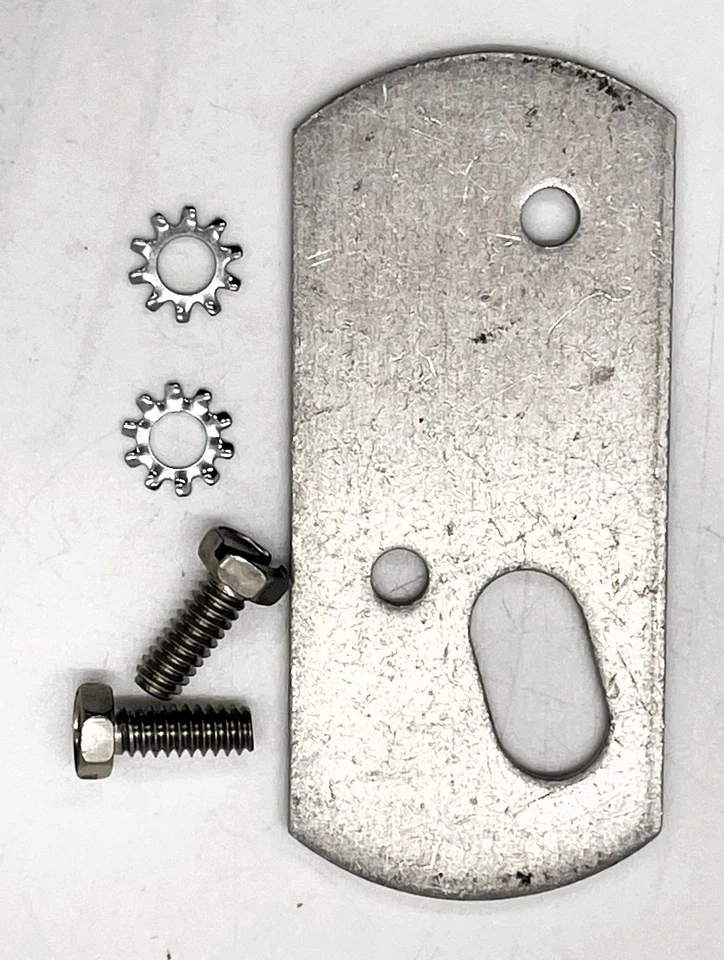 Slingerland 60s/70s Part #727-4 Spur Mount Backing Plate w/Screws  - SSMBP-007 - Image 1 of 2