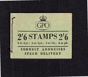 SG F36  2/6d STITCHED STAMP  BOOKLET NOV 1955 EDWARD WMK cat £40 - Picture 1 of 1