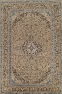 Alfombra tradicional floral vintage 10x13 alfombra de lana hecha a mano para sala de estar - Imagen 1 de 21