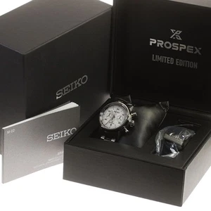 Seiko Prospex Speed Timer World-Limited 1000 Sbec007 AT SS White 42mm Grade S - Picture 1 of 8