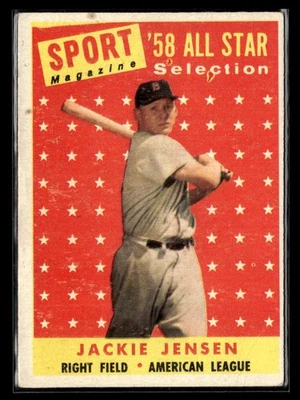 1958 Topps #489 Jackie Jensen - VG/EX Set Break! - Image 1 of 2