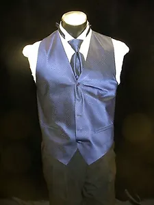 Formal Vest Full Back - Navy Vest VF851 - Picture 1 of 1