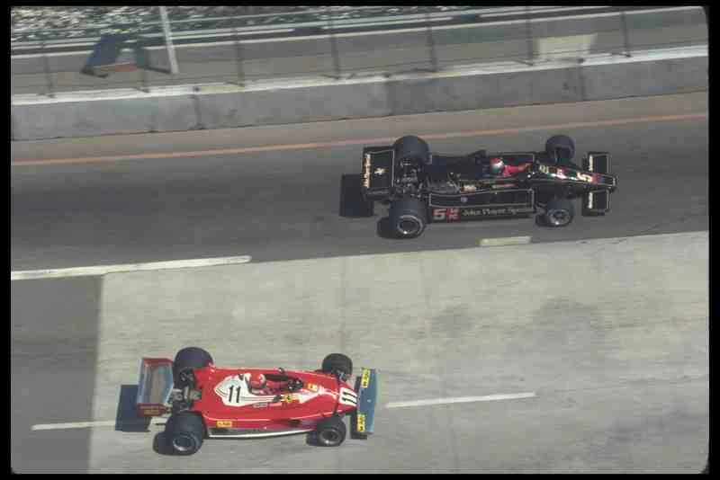 Placa de metal carro corrida retrô 021022 Ferrari Lotus Formula 1 Long Beach A4 12X8 Al - Imagem 1 de 1