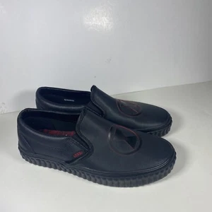 VANS Men 6 Women 7.5 Classic Slip On Shoes MARVEL BLACK WIDOW Sneakers - Picture 1 of 5