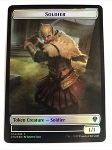 MTG Dominaria United Soldier / Powerstone Token Foil 004/023 NM - Picture 1 of 2