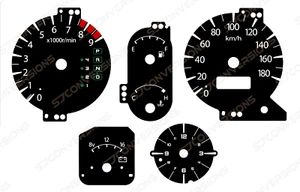 Mitsubishi FTO KM/H Auto Plain Dial Cards Gauges - Picture 1 of 1