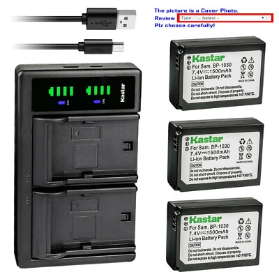 Cargador USB Kastar Batería LTD2 para Cámara Samsung BP1030 BP1130 Samsung NX1000 Foto 1 de 4