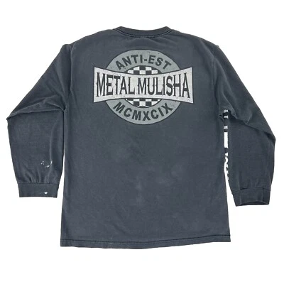 Metal Mulisha Mens T-Shirt Long Sleeve Black Graphic Logo Vintage Y2K Grunge - Image 1 of 4
