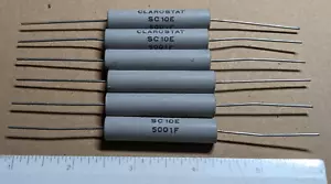 Nos 6 Clarostat SC10E Widerstände - 5K Ohm 10 Watt - Bild 1 von 1