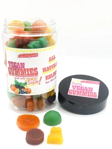 Berry Calming Gummies: Sugar Free, Animal Free, pain relief gummy (LARGE) - Picture 1 of 7