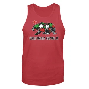Canotta grafica The Golden State California Republic Cali Bear - Foto 1 di 8