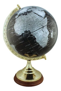 Globe World Globe Brass/Wood Ø=30cm Sea4You Maritime Decoration - Picture 1 of 1