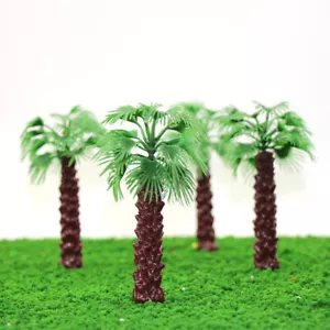 YS06 10 Model Livistona Chinensis Palm Trees Model Layout Train Scale 1/60 O HO - Picture 1 of 5