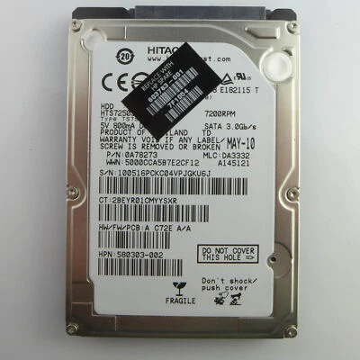 2,5" 320 GB SATA Hard disk HDD disco HTS725032A9A364 - Immagine 1 di 3