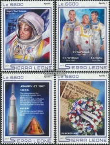 Sierra Leone 8436-8439 (kompl. Ausg.) postfrisch 2017 Tragödie von Apollo 1 - Bild 1 von 1