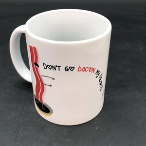 Don't go Bacon My Heart!!No podría si me frijera. Taza sartén de huevo de tocino de 12 oz - Imagen 1 de 9
