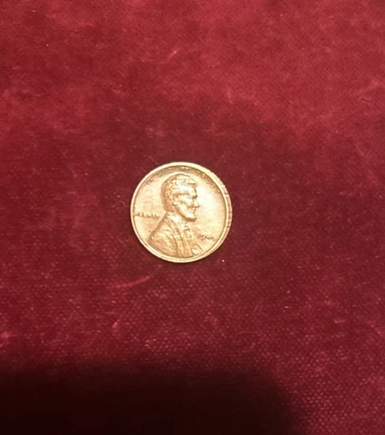 Extremely Rare! 1945 No Mint Mark Wheat Penny 1c US Coin Double Error Cover