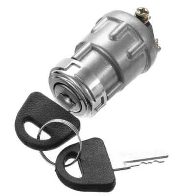 Cerradura de interruptor de cilindro de arranque de metal macizo universal para automóvil con 2 llaves Foto 1 de 4