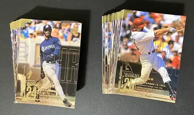 KEN GRIFFEY JR HUGE SET 70 CARDS 1999 SP Authentic HR Chronicles PIAZZA MCGWIRE - Image 1 of 4