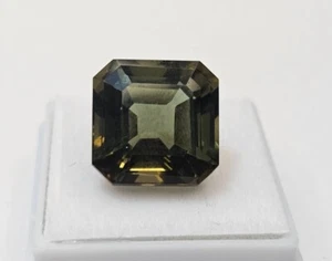 Tourmaline Bi-Colour Asscher Cut 8+ Ct Natural Loose EGL Certified Gemstone - Picture 1 of 10