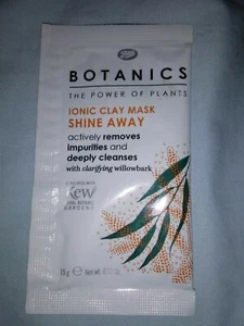 Boots Botanics Ionic Clay Mask Shine Away Sample Packet - 0.52 OZ - Canada Made - Picture 1 of 1