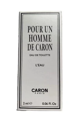 Caron Pour Un Homme De Caron L'eau 0,06 oz 2 ml EDT Spy Mini viaje muestra en caja Foto 1 de 4