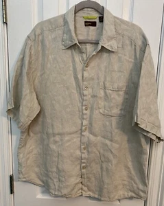 The Havanera Co Mens Shirt Size XXL Linen Blend Short Sleeve - Picture 1 of 3