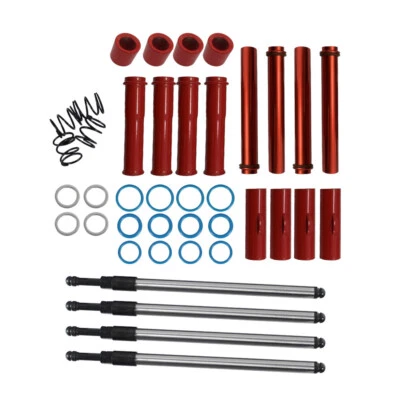 Adjustable Pushrods &Push Rod Cover Complete Kit For Harley Twin Cam 1999-2017 - Image 1 of 4