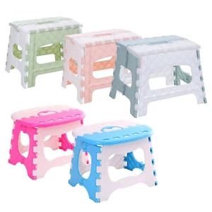 1* Non-Slip Collapsible Folding Plastic Step Foot Stool Kitchen Bathroom Outdoor - Picture 1 of 17