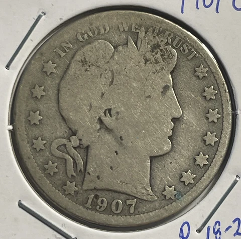 1907-O  Barber Half Dollar - FREE SHIPPING - P18-29 Cover