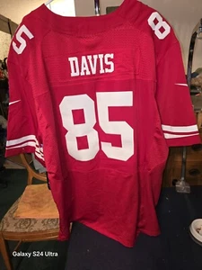 NWT Stitched Vernon Davis San Francisco 49ers Nike Jersey Sz 56 Patch Added - Picture 1 of 4