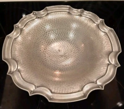 Antique Victorian James Dixon And Sons Pewter Pedestal Bowl. - Image 1 of 4