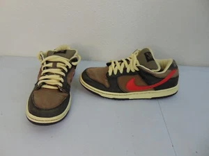 2008 Nike SB Dunk Low Premium Atomic Iron Red 313170-061 Mens 8 - Picture 1 of 12