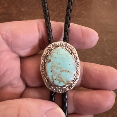 Impresionantes corbatas navajo bolo indio nativo americano verde turquesa Wow Zuni #H Foto 1 de 4