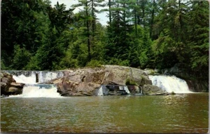 UPPER LINVILLE FALLS Western North Carolina NC waterfall Postcard - Imagen 1 de 2