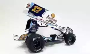 Bill Balog #17B Anderson's Pure Maple Syrup Sprint Car 2024 scala 1:18 - Foto 1 di 2