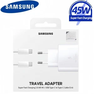 Samsung 45W USB-C Fast AC Charger EU US UK Plug PD Port for Galaxy Android Phone - Picture 1 of 18