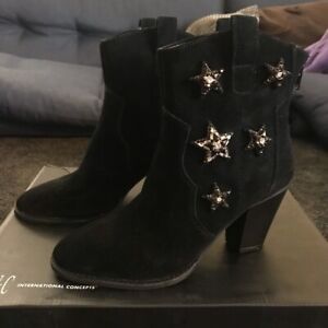 Inc embroidered anna sui ankle boots, size 6.5, $129 new