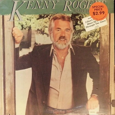 SEALED Kenny Rogers Share Your With Me Liberty LOO1108 Hype Cut Out M - Image 1 of 2