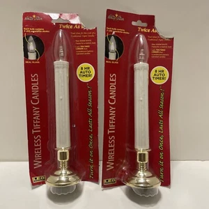 Set of 2 wireless Tiffany Candles - Picture 1 of 6