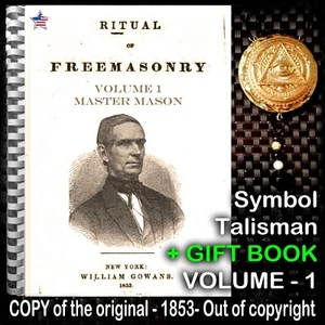 Antique Book Masonic Manuscript Ritual Freemasonry Practical Magic Esoteric 1853 - Picture 1 of 23