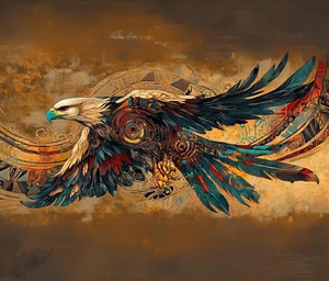 Indianer Indianer Adler Kunst Computer Mauspad Geschenk - Bild 1 von 1