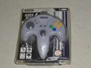 NEU SUPER RETRO 6 NINTENDO 64 N64 RETRO-BIT GRAU GAME CONTROLLER TRIBUTE KABELGEBUNDEN - Bild 1 von 2