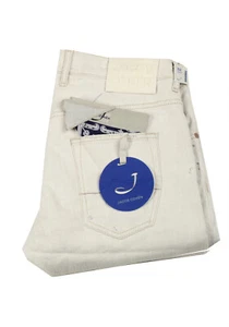 Nuevos pantalones vaqueros cómodos Jacob Cohen blancos J683 talla 48/32 EE. UU. Pantalones - Imagen 1 de 3