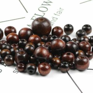 10pcs-500pcs Brown Wooden Spacer Beads 5-20mm Natural Wood Loose Bead Jewelry Ma