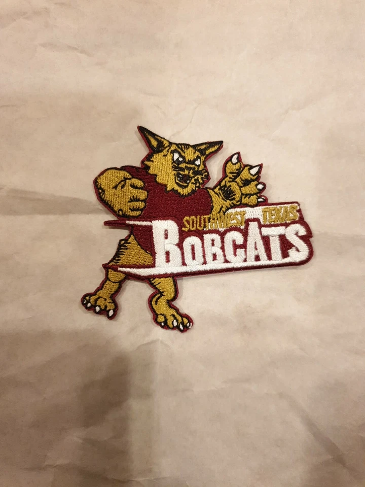 SOUTHWEST TEXAS STATE BOBCATS Iron On embroidered patch 3"X 3” - Image 1 of 1