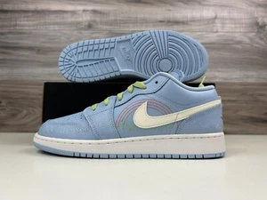 Air Jordan 1 Low SE GS "Stitch" Azul Blanco Verde | Talla 7 / W 8.5 | DO8227 400 - Imagen 1 de 14