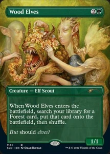 [1x] Wood Elves (1101) - Foil - Borderless Near Mint, Englisch Secret Lair MTG Ma - Bild 1 von 1
