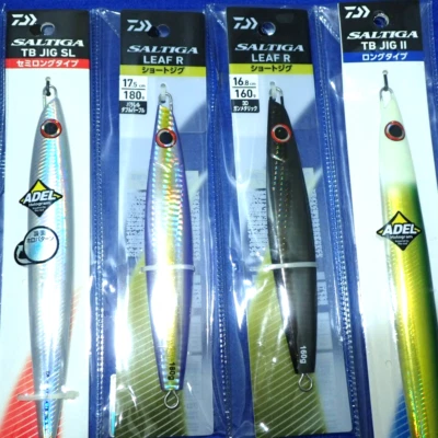 Plantilla metálica Daiwa Saltiga para atún vertical Jigging Amberjack 4/5 juego de 4 Japón Foto 1 de 4