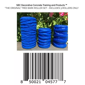 "THE ORIGINAL" TREE BARK ROLLER SET - PERFECT TREE BARK REPLICATOR - 3 ROLLERS - Picture 1 of 8